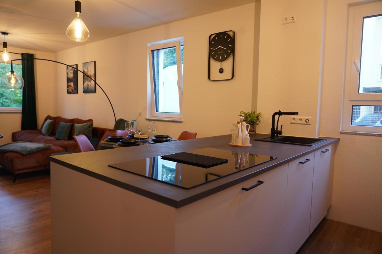 Design-Apartment I Direkt Im Zentrum I Boxspring I Nespresso I Terrasse Mit Garten I Parkplatz Bad Krozingen Dış mekan fotoğraf