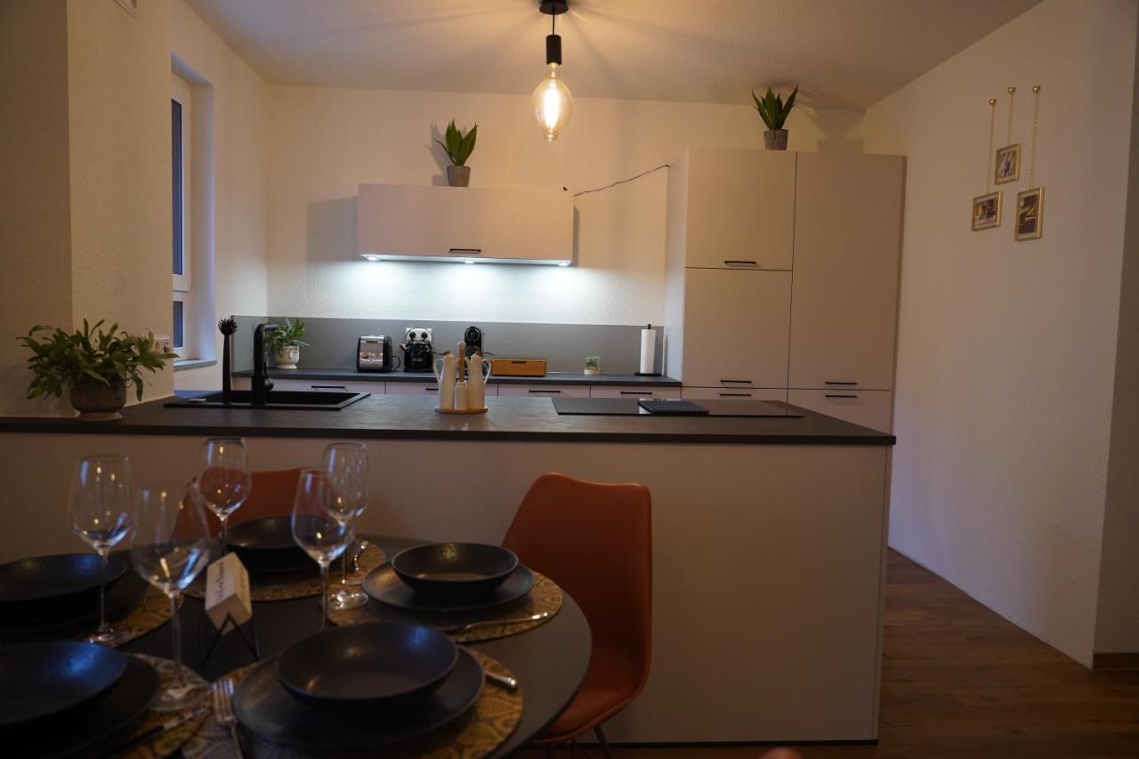 Design-Apartment I Direkt Im Zentrum I Boxspring I Nespresso I Terrasse Mit Garten I Parkplatz Bad Krozingen Dış mekan fotoğraf
